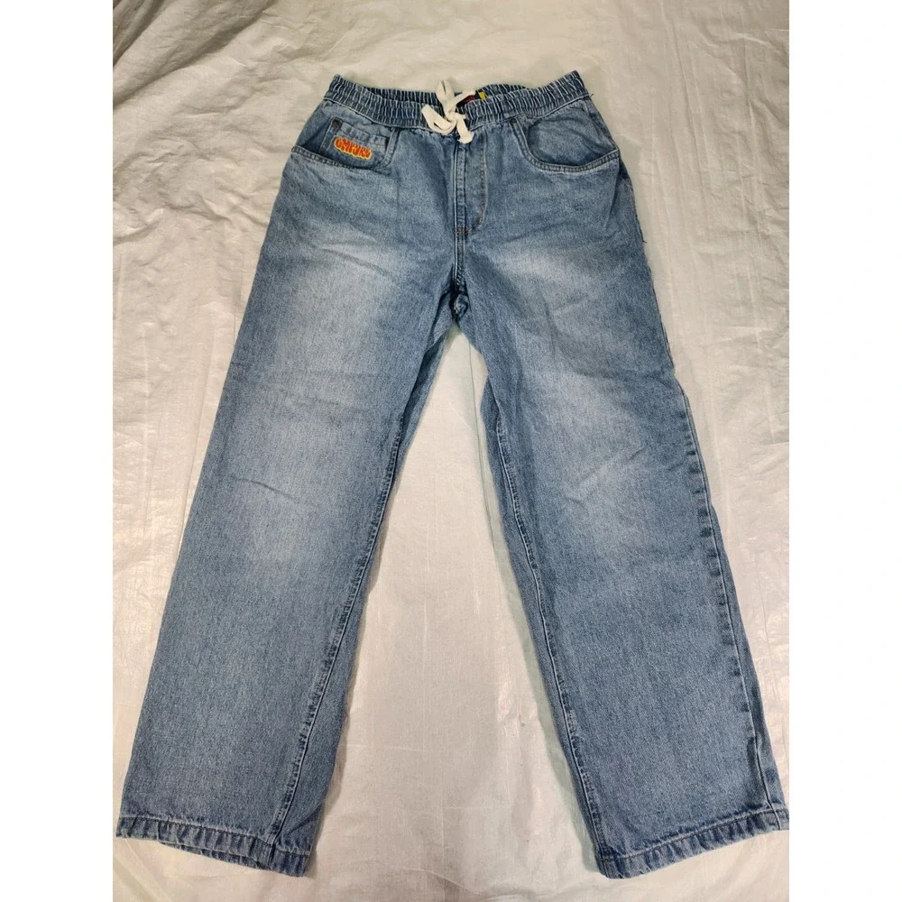 Empyre Jeans Men Small S 30x29 Baggy Wide Y2K Skater Streetwear Pants Light